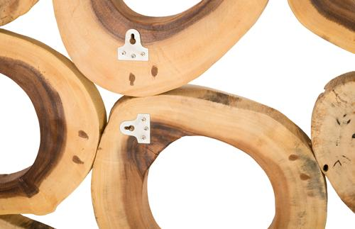 Phillips Collection Chuleta Rings Wall Art Chamcha Wood Rectangular Accent