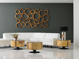 Phillips Collection Chuleta Rings Wall Art Chamcha Wood Rectangular Accent