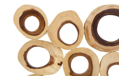 Phillips Collection Chuleta Rings Wall Art Chamcha Wood Square LG Accent