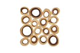 Phillips Collection Chuleta Rings Wall Art Chamcha Wood Square LG Accent