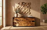 Phillips Collection Chuleta Rings Wall Art Chamcha Wood Square LG Accent
