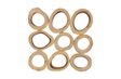 Phillips Collection Chuleta Rings Wall Art Chamcha Wood Square SM Accent