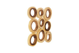 Phillips Collection Chuleta Rings Wall Art Chamcha Wood Square SM Accent