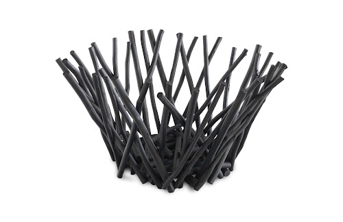 Phillips Collection Stick Tall Black Bowl