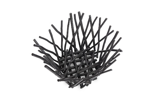 Phillips Collection Stick Tall Black Bowl