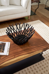 Phillips Collection Stick Tall Black Bowl