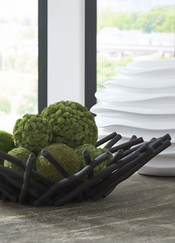 Phillips Collection Stick Short Black Bowl