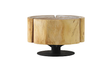 Phillips Collection Clover Chamcha Wood Natural Finish Metal Base Coffee Table