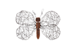 Phillips Collection Wire Wing Butterfly Wall Art MD Accent