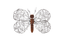 Phillips Collection Wire Wing Butterfly Wall Art MD Accent