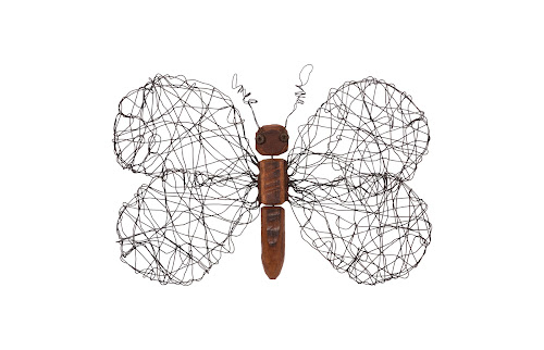 Phillips Collection Wire Wing Butterfly Wall Art MD Accent