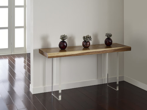 Phillips Collection Floating  Table Acrylic Legs Console