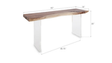 Phillips Collection Floating  Table Acrylic Legs Console