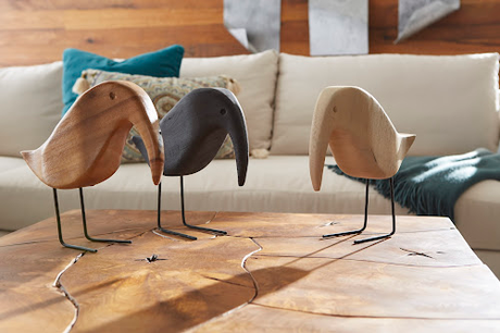 Phillips Collection Natural Bird Brown Tabletop