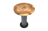 Phillips Collection Concrete Bar Table Chamcha Wood Top Bar Stool