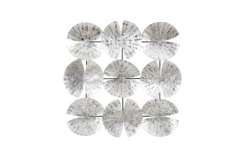 Phillips Collection Ginkgo Leaf Wall Art 9 Leaves Silver Accent