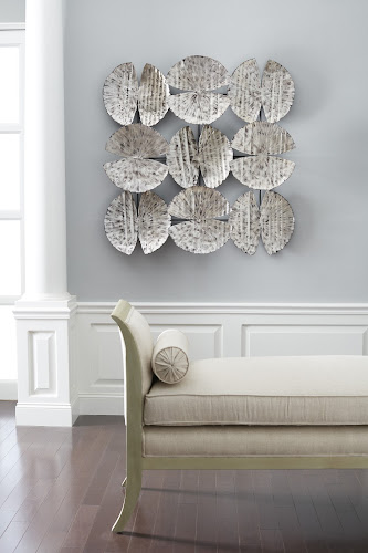 Phillips Collection Ginkgo Leaf Wall Art 9 Leaves Silver Accent