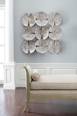 Phillips Collection Ginkgo Leaf Wall Art 9 Leaves Silver Accent