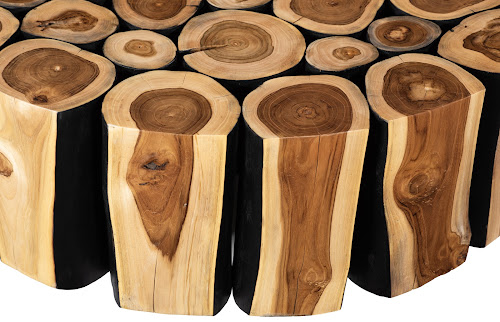 Phillips Collection Boscage  on Black Metal Legs Round Coffee Table