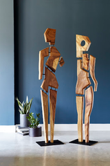 Phillips Collection Jack Wood Sculpture Brown Accent