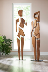 Phillips Collection Jack Wood Sculpture Brown Accent