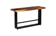 Phillips Collection Iron Frame Bar Table, Natural Brown Bar Stool