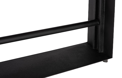 Phillips Collection Iron Frame Bar Table, Natural Brown Bar Stool