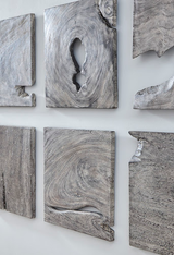 Phillips Collection Freeform Wall Tile Gray Stone Assorted Wall Art