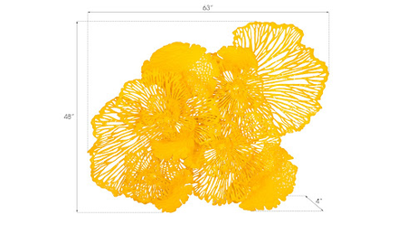 Phillips Collection Flower Wall Art Large Dandelion Metal Accent