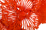 Phillips Collection Flower Wall Art Small Coral Metal Accent