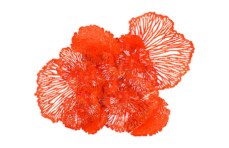 Phillips Collection Flower Wall Art Large Coral Metal Accent