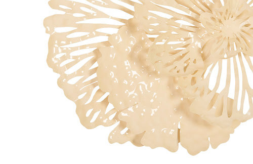 Phillips Collection Flower Wall Art Small Ivory Metal Accent