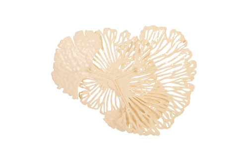 Phillips Collection Flower Wall Art Small Ivory Metal Accent