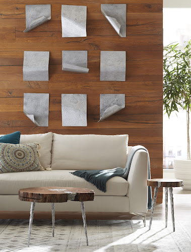 Phillips Collection Pages Wall Tiles, Antique Iron, Assorted Silver Accent