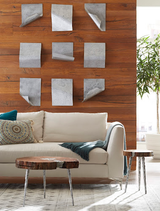 Phillips Collection Pages Wall Tiles, Antique Iron, Assorted Silver Accent