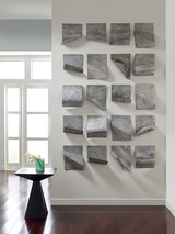 Phillips Collection Pages Wall Tiles, Antique Iron, Assorted Silver Accent