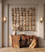 Phillips Collection Dice Wall Art Chamcha Wood Natural Accent