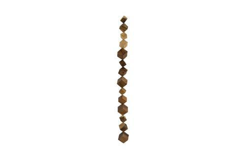 Phillips Collection Dice Wall Art Chamcha Wood Natural Accent