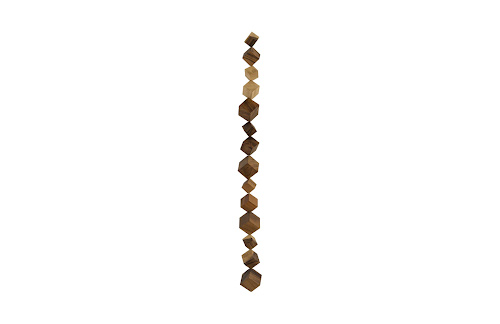 Phillips Collection Dice Wall Art Chamcha Wood Natural Accent