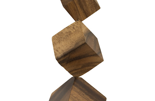 Phillips Collection Dice Wall Art Chamcha Wood Natural Accent