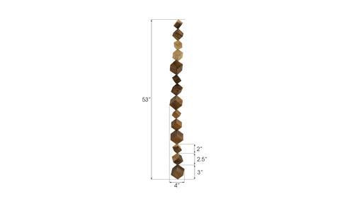 Phillips Collection Dice Wall Art Chamcha Wood Natural Accent