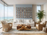 Phillips Collection Dice Wall Art Chamcha Wood Natural Accent
