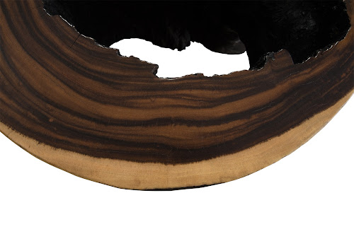 Phillips Collection Chamcha Wood Burnt Edge Side Table