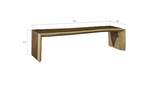 Phillips Collection Waterfall Natural Bench