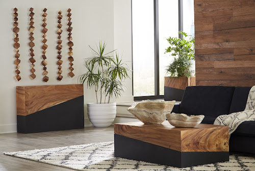 Phillips Collection Geometry  Table Brown Console