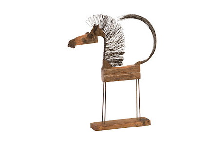 Phillips Collection Wire Horse Sculpture SM Body Accent