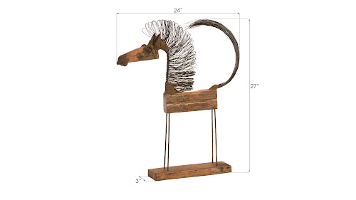 Phillips Collection Wire Horse Sculpture SM Body Accent