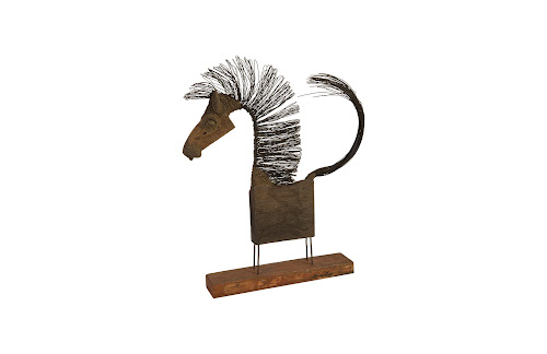 Phillips Collection Wire Horse Sculpture MD Body Accent