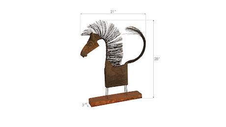 Phillips Collection Wire Horse Sculpture MD Body Accent