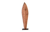 Phillips Collection Carved Leaf on Stand, Copper Leaf LG Accent